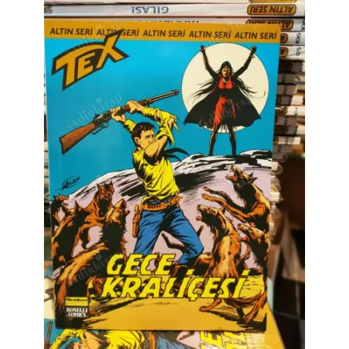 Tex (Teks) Sayı 136 Gece Kraliçesi (Altın Seri Tex Özel Kartlı 168 sayılık) Shrink Ambalajında Yeni