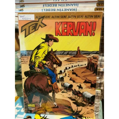 Tex (Teks) Sayı 133 Kervan! (Altın Seri Tex Özel Kartlı 168 sayılık) Shrink Ambalajında Yeni