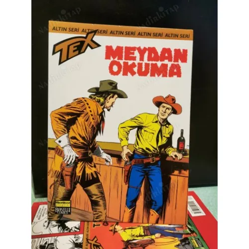 Tex (Teks) Sayı 82 Meydan Okuma (Altın Seri Tex Özel Kartlı 168 sayılık) Shrink Ambalajında Yeni