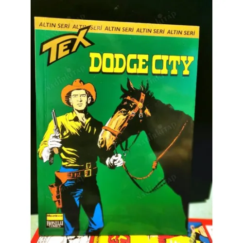 Tex (Teks) Sayı 18 DODGE CITY (Altın Seri Tex Özel Kartlı 168 sayılık) Ambalajında