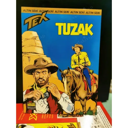 Tex (Teks) Sayı 25 Tuzak (Altın Seri Tex Özel Kartlı 168 sayılık) Ambalajında