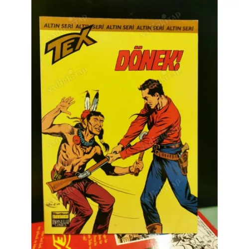Tex (Teks) Sayı 41 Dönek! (Altın Seri Tex Özel Kartlı 168 sayılık) Ambalajında