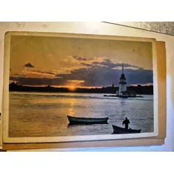 Kartpostal * Üsküdardan Kızkulesi ve Gurub / Denizcilik Bankası T.A.O