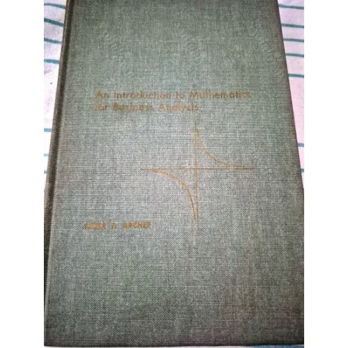 An Introduction to Mathematics for Business Analysis