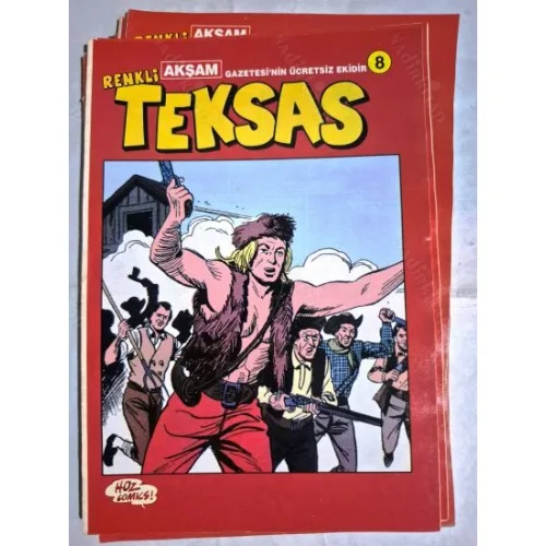Renkli Teksas Fasikül 8 (Akşam Gazetesinin Ekidir) 28lik Sayı