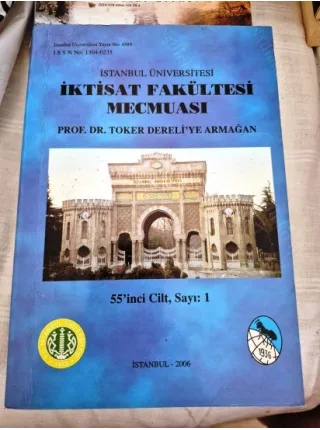 İktisat Fakültesi Mecmuası - Cilt: 55 , Sayı: 1 - (Prof. Dr. Toker Dereli