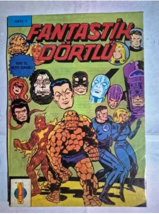 MARVEL Fantastik Dörtlü Sayı 1 (Orjinal 190, 191, 192, 193) Günlük, Dörtlü Değil, Rüzgarı Eken Adam, Ölü Ruhun Günü