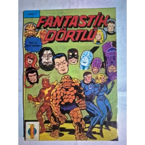 MARVEL Fantastik Dörtlü Sayı 1 (Orjinal 190, 191, 192, 193) Günlük, Dörtlü Değil, Rüzgarı Eken Adam, Ölü Ruhun Günü