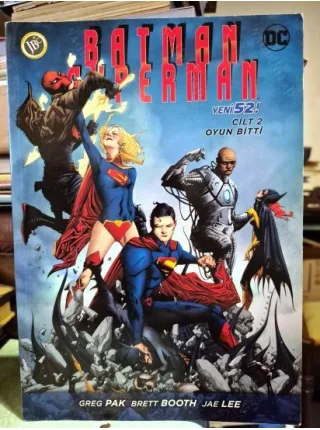 Batman / Superman Yeni 52 Cilt 2 Oyun Bitti (2016 İlk Basım, 5 Ciltlik Seri)