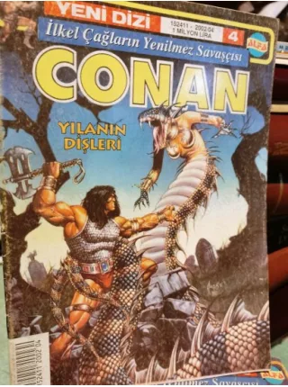 Conan İlkel Çağların Yenilmez Savaşçısı Yeni Dizi Sayı 4 Yılanın Dişleri (Alfa Yeni Dizi 7 Saylık Seri)