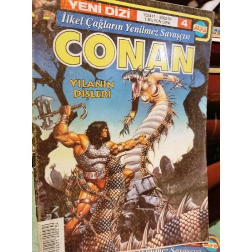 Conan İlkel Çağların Yenilmez Savaşçısı Yeni Dizi Sayı 4 Yılanın Dişleri (Alfa Yeni Dizi 7 Saylık Seri)