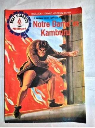 Notre Dame ın Kamburu Sayı 3 Milliyet Best Classics İngilizce-Türkçe Öğrenim Serisi ÇR