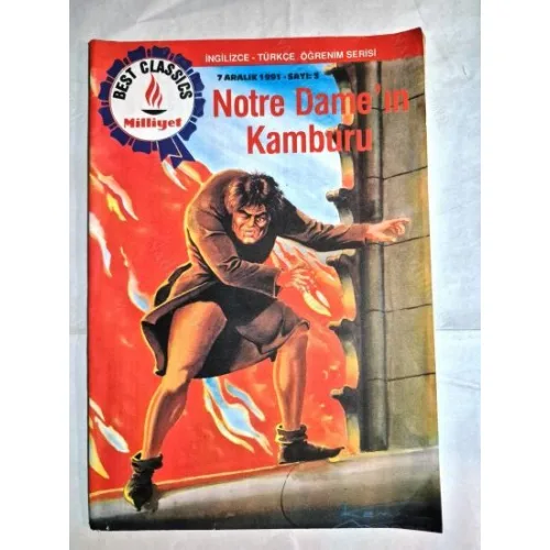 Notre Dame ın Kamburu Sayı 3 Milliyet Best Classics İngilizce-Türkçe Öğrenim Serisi ÇR
