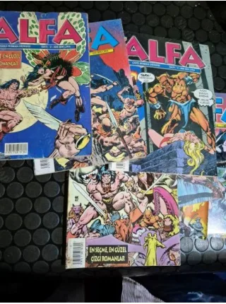 CONAN Alfa Kara Kıyıların Kraliçesi Serisi / Sayı 2 3 4 5 7 8 9 10 11 12 (Toplam 10 Sayı 2 Eksik 1 ve 6) (12 Sayılık Seri)