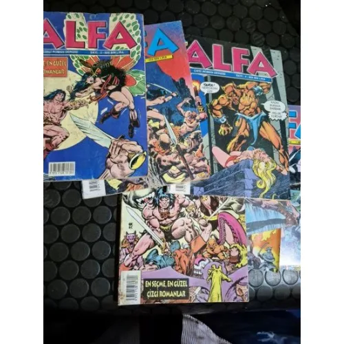CONAN Alfa Kara Kıyıların Kraliçesi Serisi / Sayı 2 3 4 5 7 8 9 10 11 12 (Toplam 10 Sayı 2 Eksik 1 ve 6) (12 Sayılık Seri)