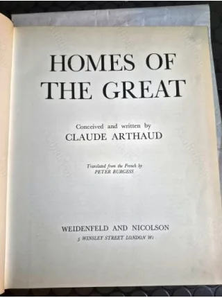 Homes of the Great HardCover (Tarihe mal olmuş pek çok ünlünün Evleri)