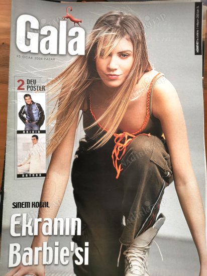 Gala 25 Ocak 2004 Sinem Kobal Şimal Gökçe, Söyleşi Evim Nalan Acarkent, Poster Dev Abidin Bayhan